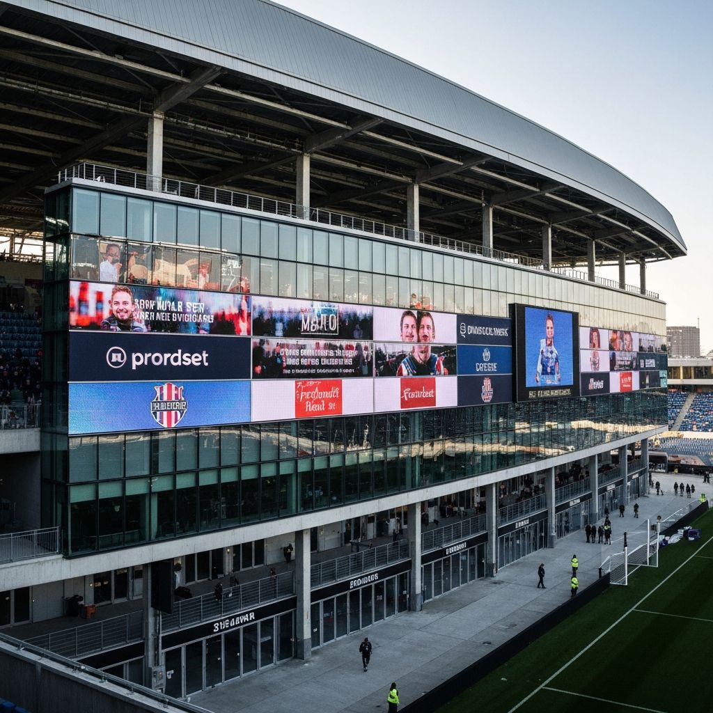 Stadium sponsorship display